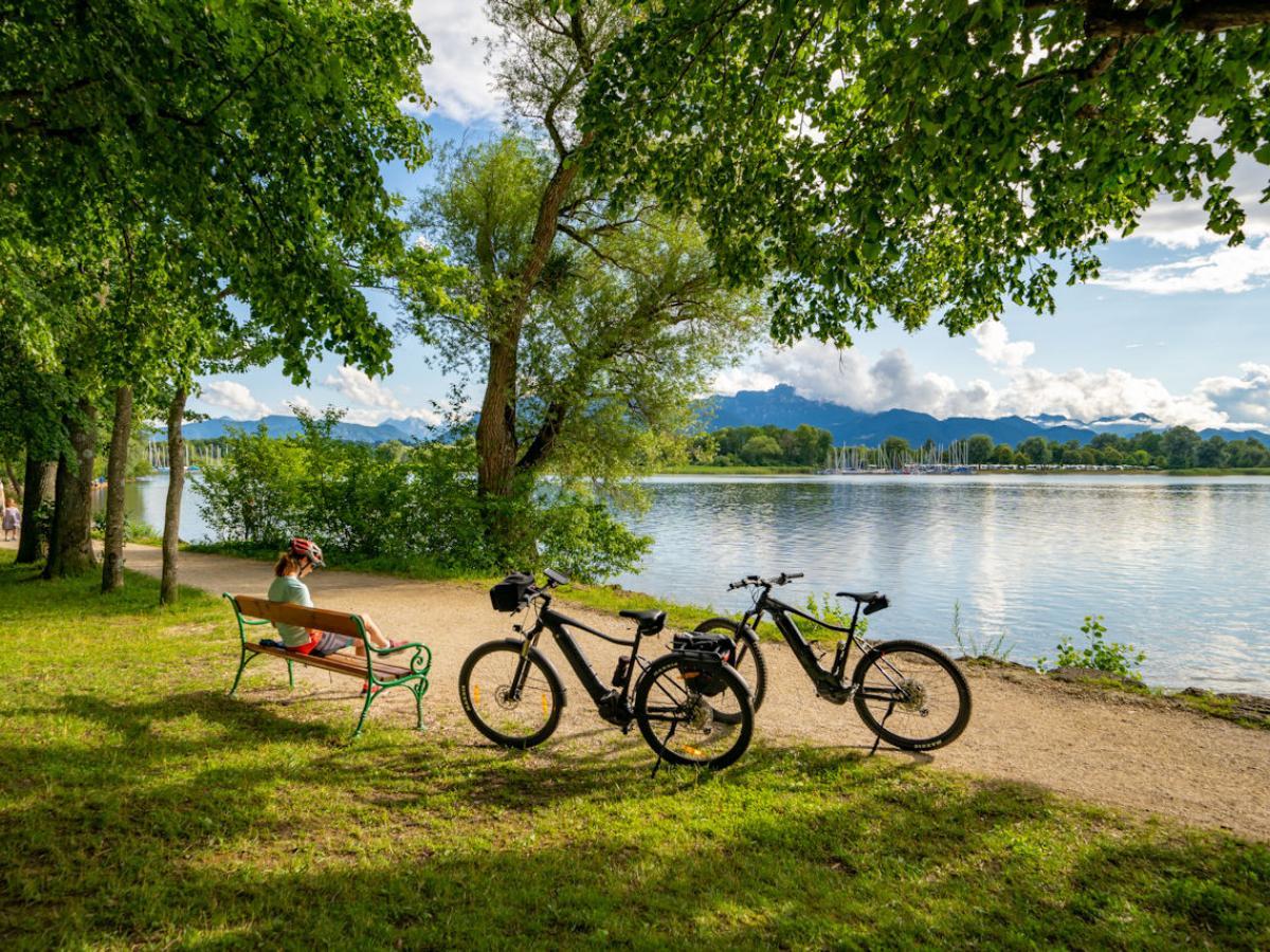 Fahrräder am See
